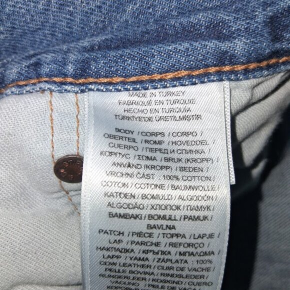 Polo Ralph Lauren Avery Boyfriend Patchwork Jeans Sz 31 - Picture 8 of 9